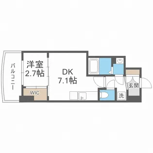 セレニテ桜川駅前プリエ【3階】の間取り