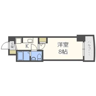 SERENITE堺筋本町SUD【14階】の間取り
