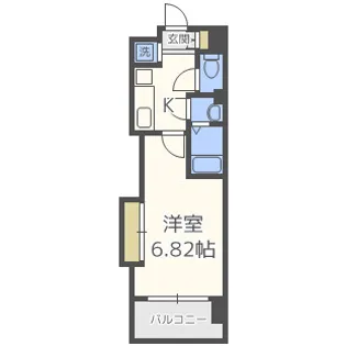 Luxe難波西III【13階】の間取り