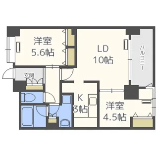 アーデンタワー北堀江【12階】の間取り