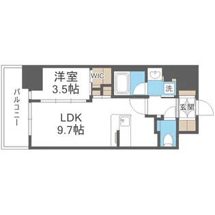 コンフォリア・リヴ北浜淡路町【2階】の間取り