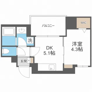 アーバネックス京町堀【6階】の間取り