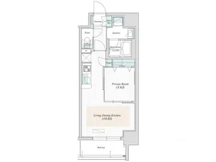 アーバネックス堂島【9階】の間取り