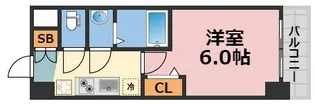 gm難波ウエストD.C.【2階】の間取り