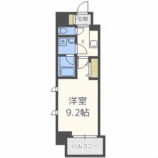 1Kの間取り画像