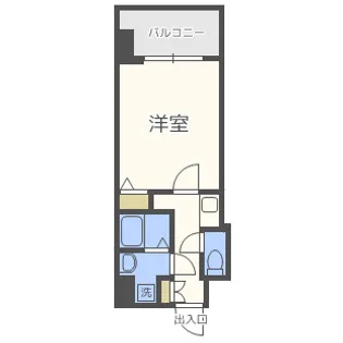 S-RESIDENCE緑橋駅前【6階】の間取り