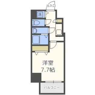 S-RESIDENCE緑橋駅前【12階】の間取り