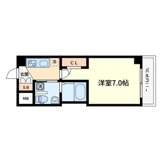 ラシーヌ天王寺町南【8階】の間取り