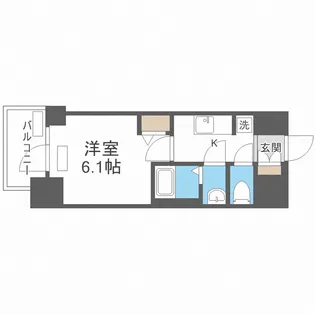 プレサンス松屋町ヴェルデス【12階】の間取り