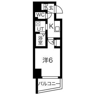 エステムコート大阪新町【10階】の間取り