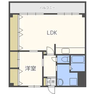 グローリーヨシダ【7階】の間取り