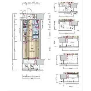プレサンス京町堀ノース【7階】の間取り