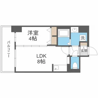 La Douceur谷町【11階】の間取り