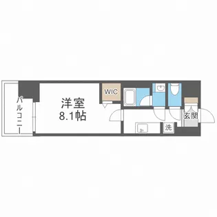 ドゥーエ天満橋【8階】の間取り