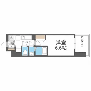 LUXE難波南【13階】の間取り