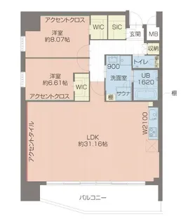 プレジオ北浜【12階】の間取り