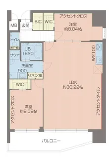 プレジオ北浜【7階】の間取り