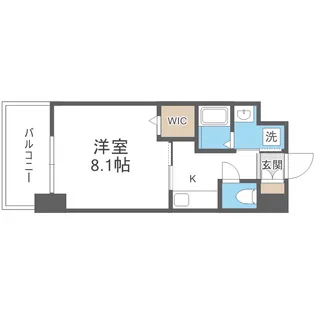 Louis Residence 弁天町【7階】の間取り