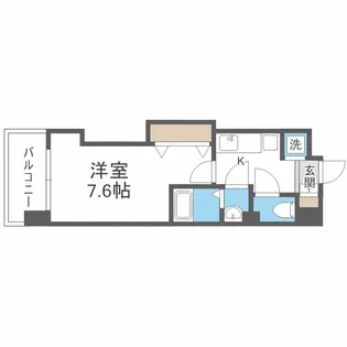 Luxe難波西III【5階】の間取り