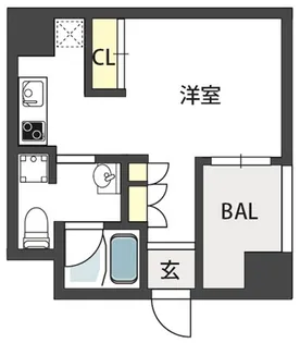 GRANDSTEADY徳井町【3階】の間取り