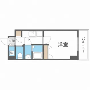 シャルマンフジ大阪城南【7階】の間取り