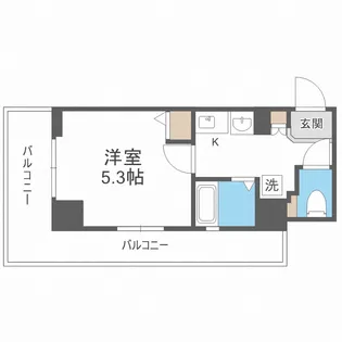 ラナップスクエア中之島公園【8階】の間取り