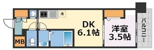 Dimora難波【5階】の間取り