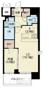 Splendide NAMBAIII【12階】の間取り