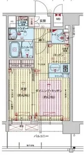 プレサンス難波元町【15階】の間取り
