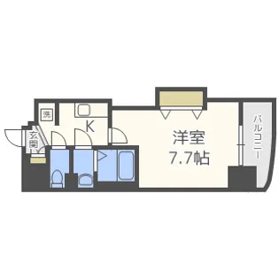 Luxe難波西Ⅰ【4階】の間取り