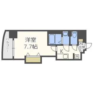 Luxe難波西I【9階】の間取り