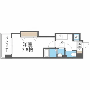 Luxe難波西III【11階】の間取り