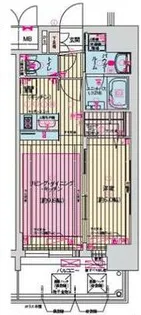 プレサンス梅田東クォーレ【14階】の間取り