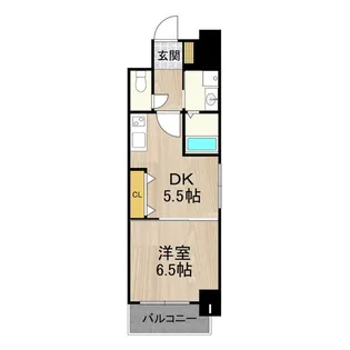 フロンティアタワー九条Ⅱ【2階】の間取り