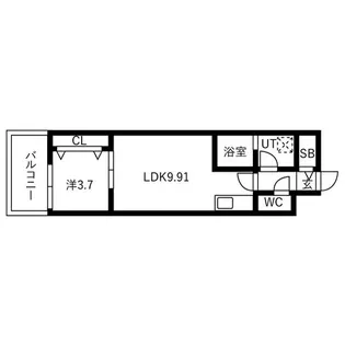 アートレジデンス梅田北Ⅰ【9階】の間取り