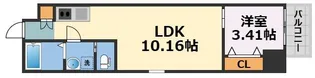 アートレジデンス梅田北Ⅱ【4階】の間取り