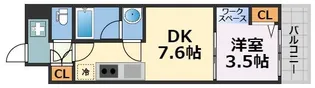アーバネックス難波WEST【6階】の間取り