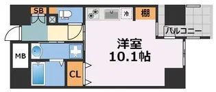 ルーセントオーデン難波【7階】の間取り