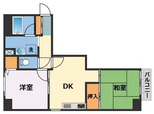 シャトー大鉄【7階】の間取り