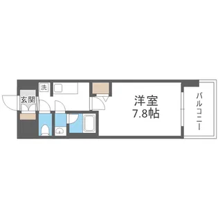 Alivis浪速東SoL TERRACE【11階】の間取り