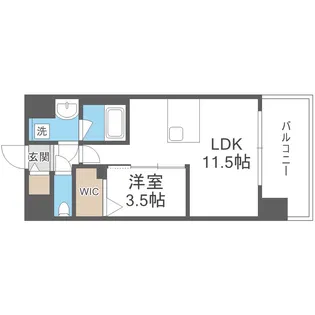 ALIVIS浪速東SOL TERRACE【2階】の間取り