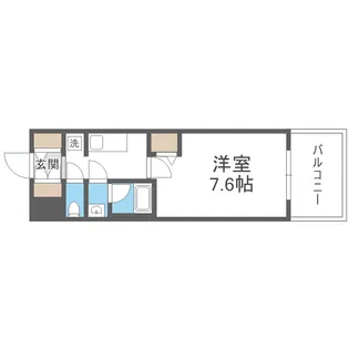Alivis浪速東SoL TERRACE【5階】の間取り