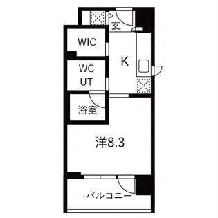 エイペックス東心斎橋Ⅱ【6階】の間取り