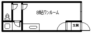 カーサ ベシーナ【105号室】の間取り