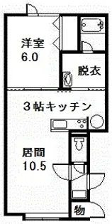 ジュブリエ【203号室】の間取り