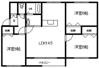 サンセット【201号室】の間取り
