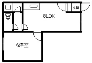 カーサ ベシーナ【102号室】の間取り