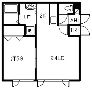 プリモカーサ【101号室】の間取り