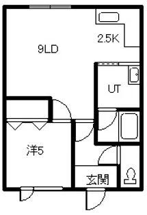 KIハイツ【103号室】の間取り