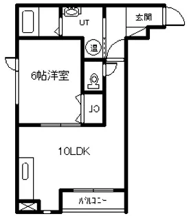 Agreable【101号室】の間取り